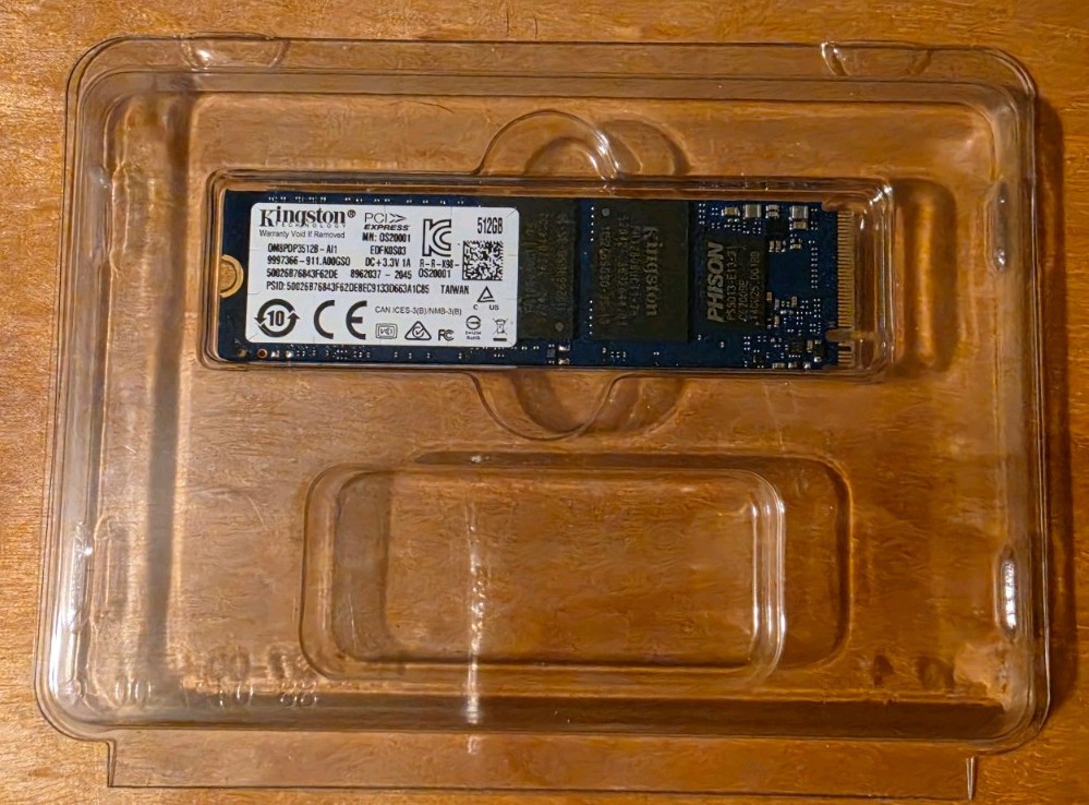 Kingston 512GB 2230 M.2 NVMe PCIe 3.0x4 SSD (0M8PDP35128-AI)