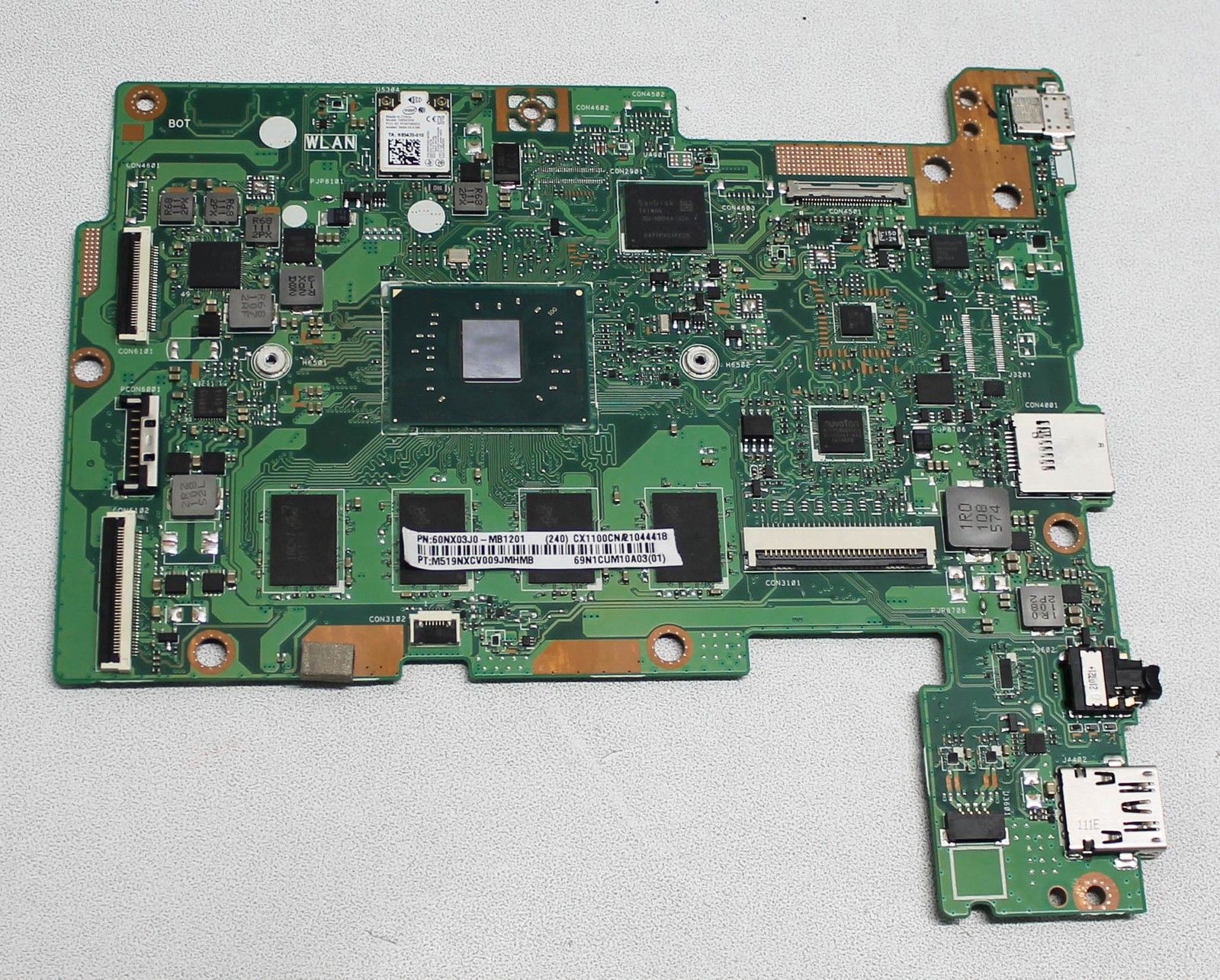 60NX03J0-MB1201 ASUS Motheboard N3350 4Gb Ram 32GB Cx1100Cna-As42 "GRADE A"