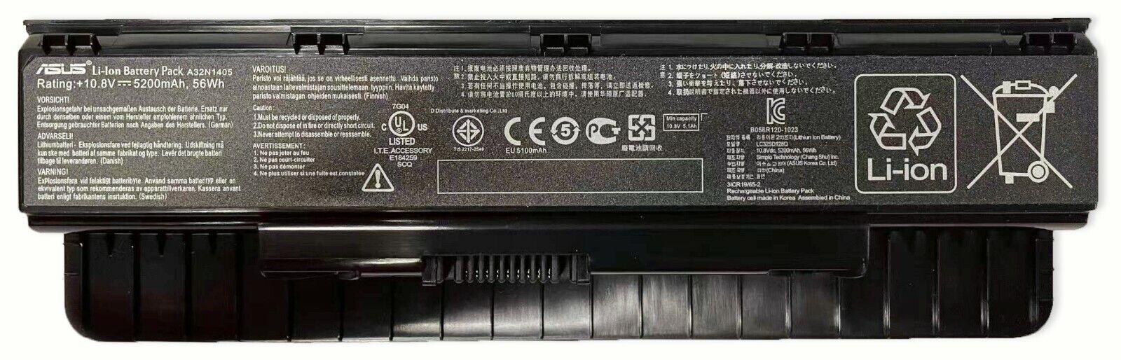 Genuine A32N1405 56Wh Battery for Asus G551 G551J G551JK G551JM G58JM G771 G771J