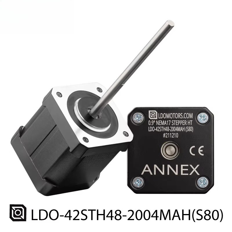 LDO-42STH48-2004MAH(S80) 1 set of 4  Annex K3 extended shaft motors