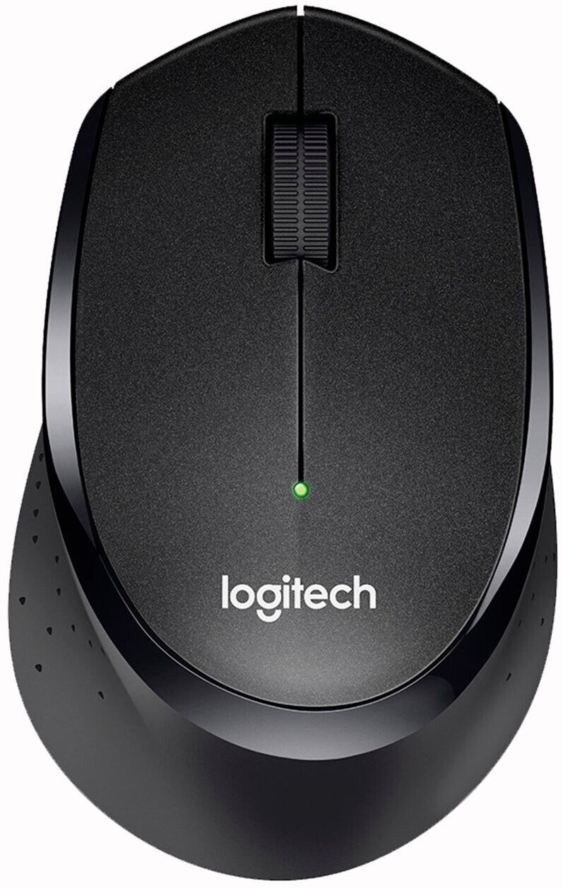 Logitech M330 SILENT Wireless Optical Mouse with USB Nano Receiver - Black