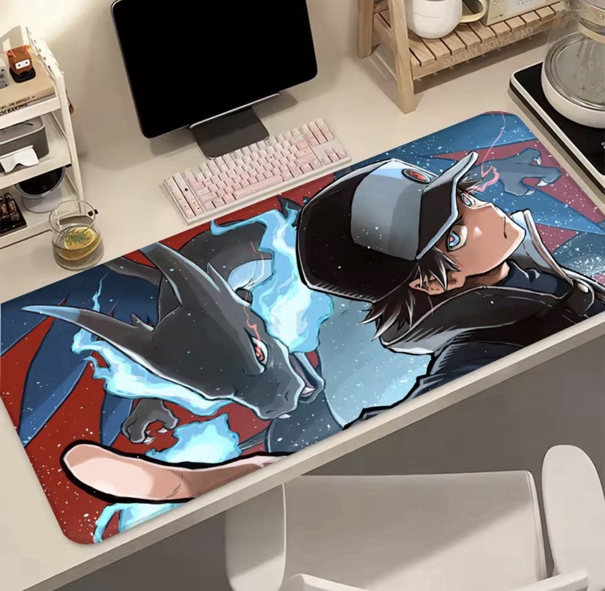 Mega Charizard X Pokemon Card TCG Game Playmat Computer PC Mousepad Play Mat 24”