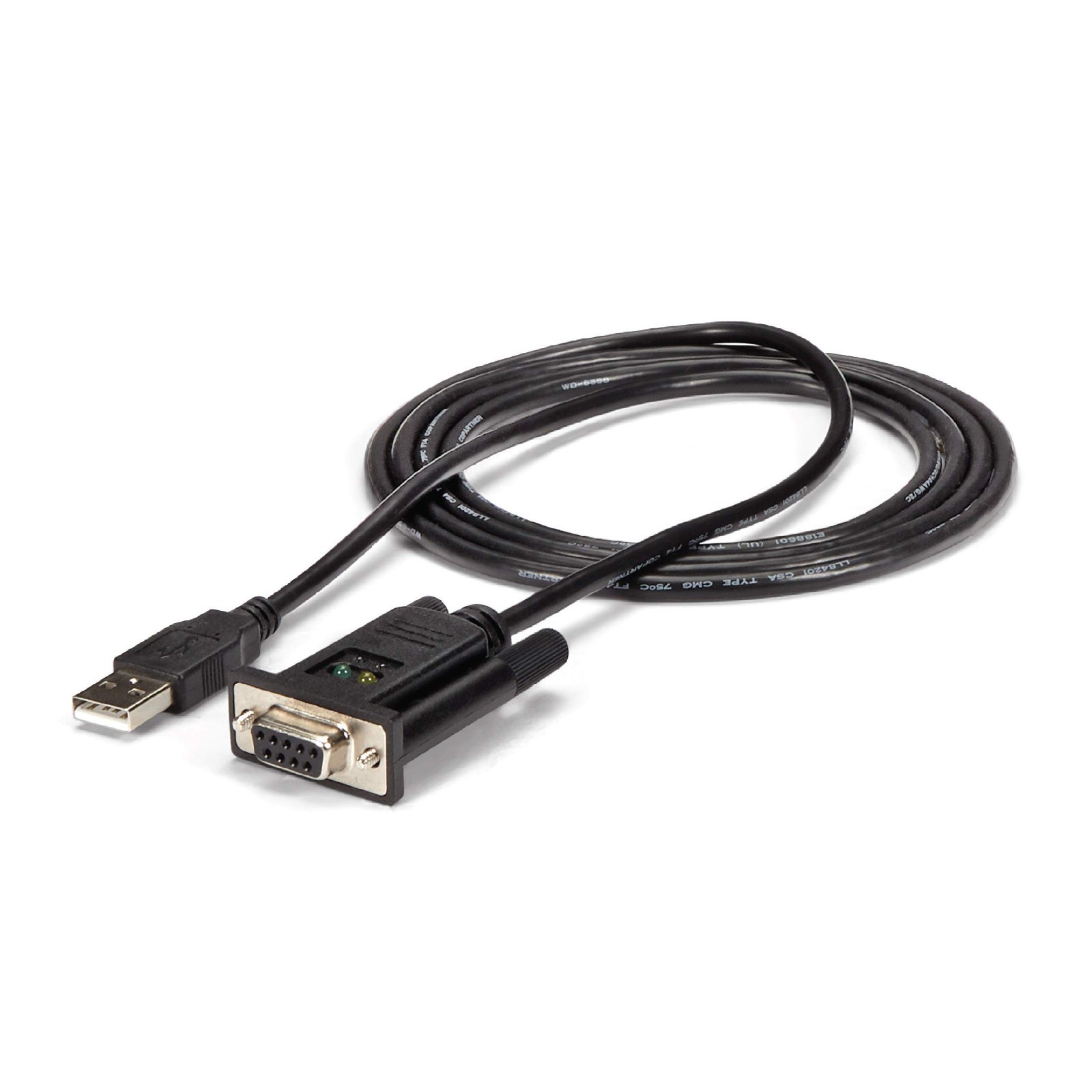 StarTech ICUSB232FTN 6ft USB to RS232 Null Modem DB9 Adapter FTDI