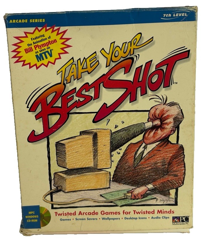 Take Your Best Shot SOFTWARE ● Vintage ● Windows ● Bill Plympton ● As seen  MTV