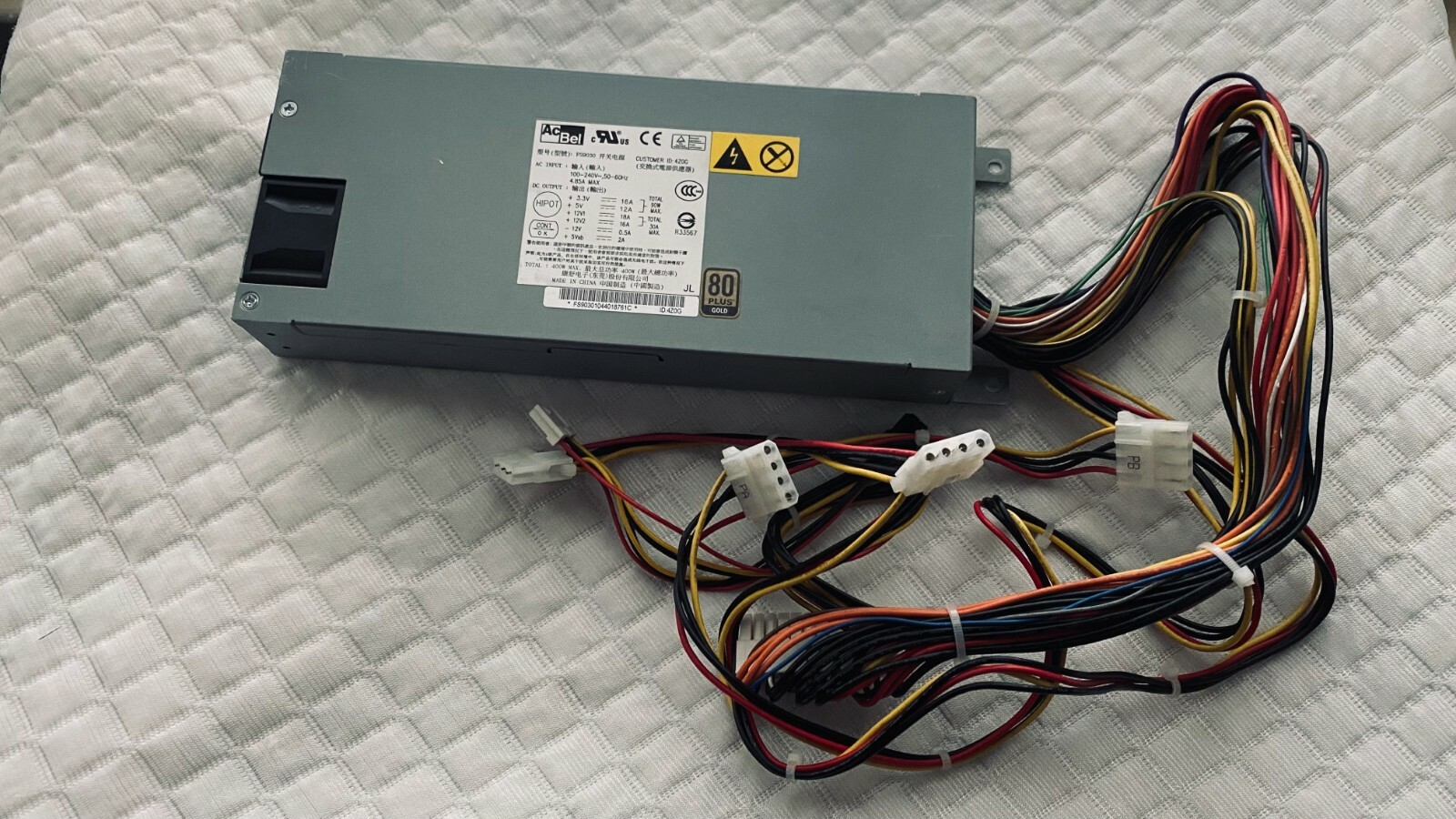 GENUINE AC BEL FS9030 400W Rackmount Chassis Power Supply