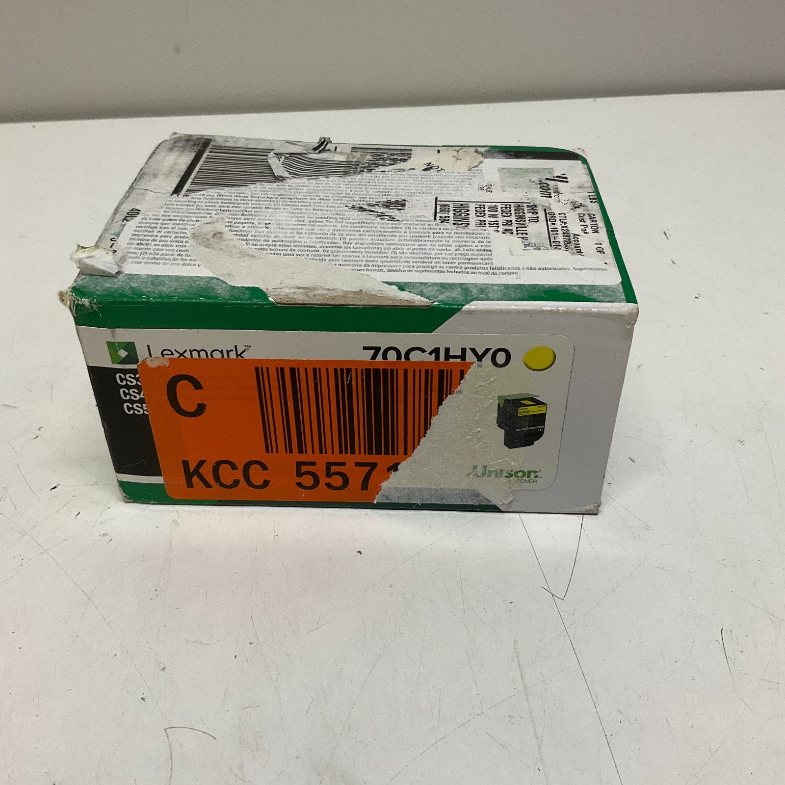 Lexmark 70C1HY0 Toner Cartridge - Yellow BRAND NEW SEALED IN BOX