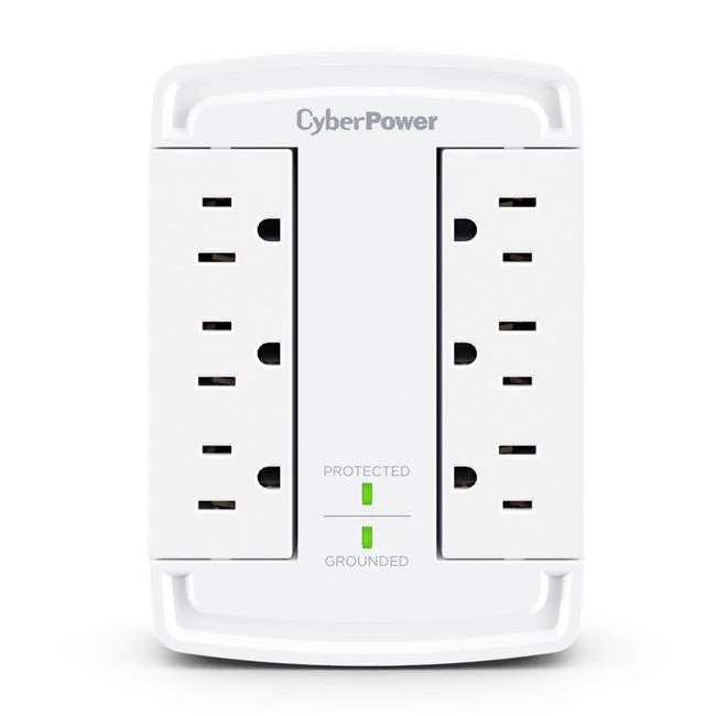 Cyberpower CSB6WS 800V 515P Wall Tap Adapter - White