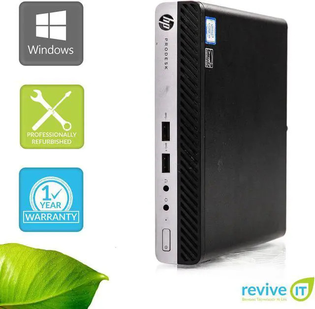 HP EliteDesk 400 G3 Desktop Mini i3-6100T 8GB RAM 256GB SSD Win 10 Pro Wty