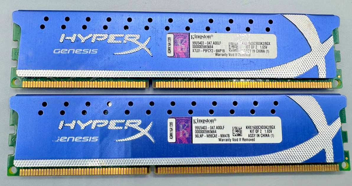 Kingston HyperX Genesis (2x4GB) DDR3 1600MHz CL9 Desktop RAM KHX1600C9D3K2/8GX