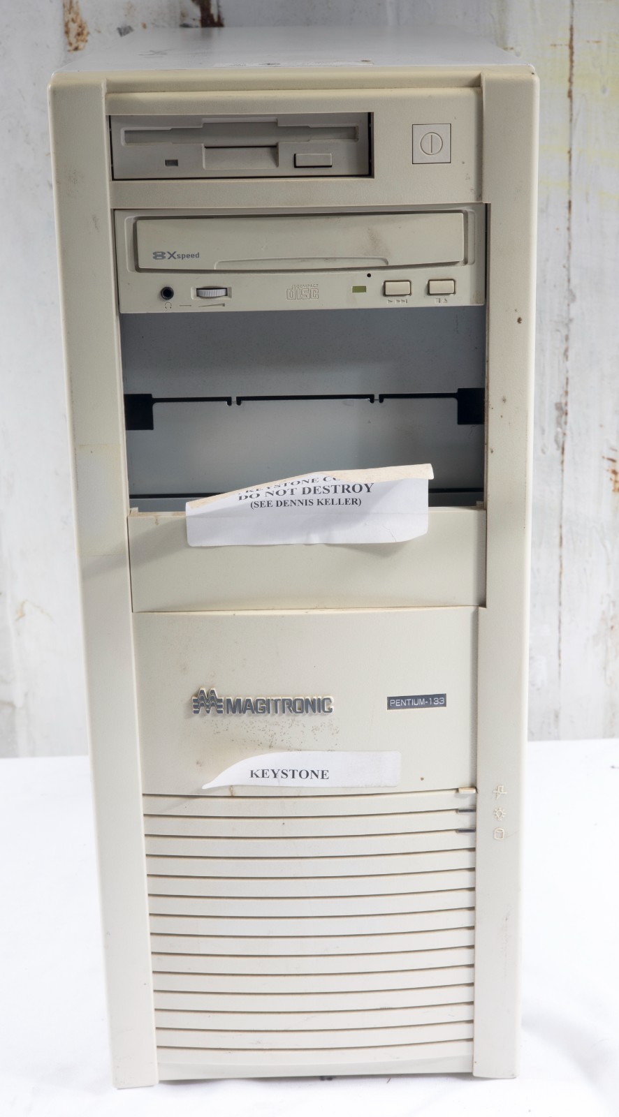 Magitronic tower computer case AT tested to power on CASEB13
