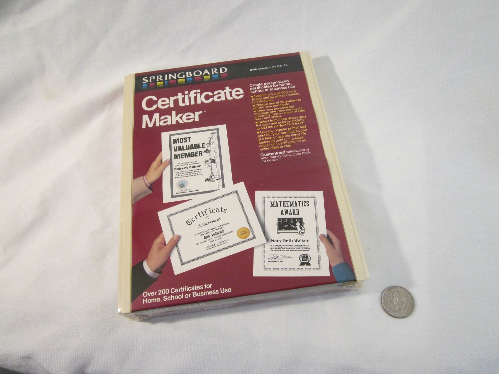 Certificate Maker for the commodore 64
