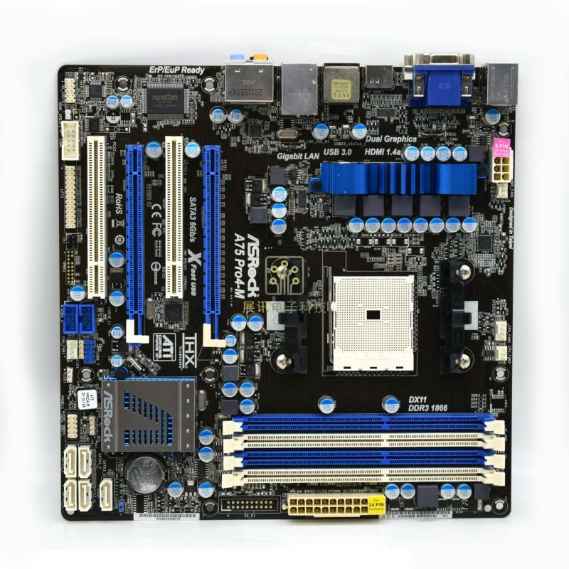 For ASRock A75 PRO4-M Socket FM1 DDR3 Motherboard Tested
