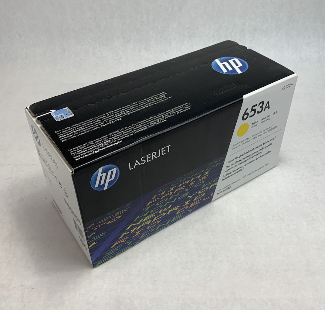 HP CF322A 653A 8345B001 Yellow Toner Cartridge Exp. Nov 2023
