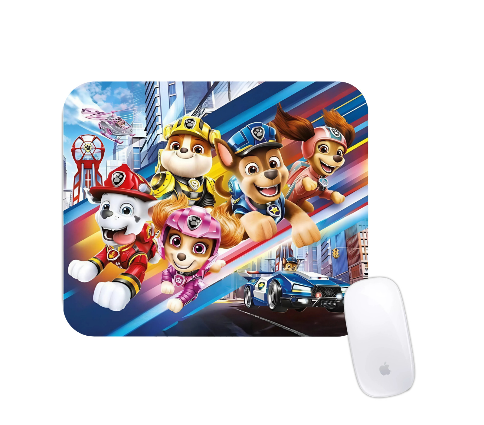 Cute Cartoon Puppies Theme Mouse Pad Kids Show Desk Office Mat