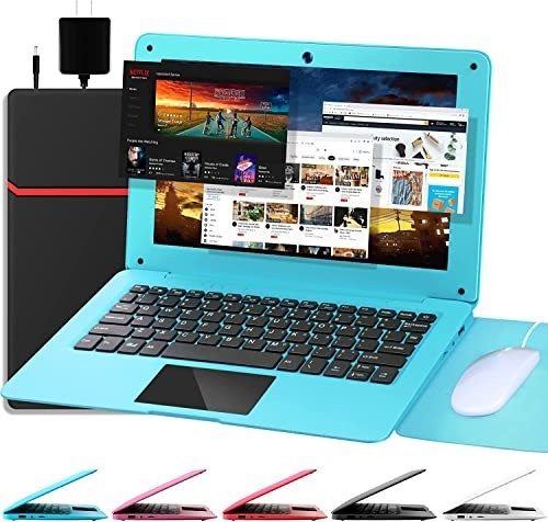 Versatile 10.1" Mini Laptop with IPS Display & User-Friendly Accessories - Blue