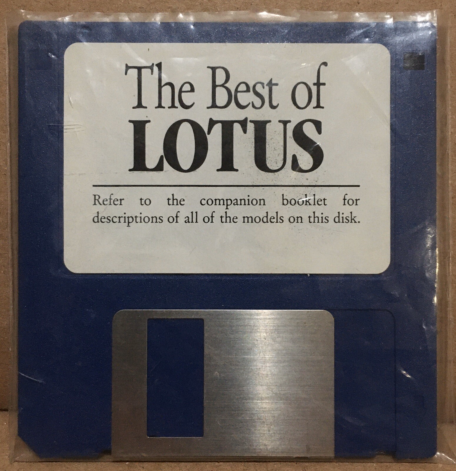 RARE Vintage The Best Of Lotus Spreadsheet Files 3.5" Floppy Disk