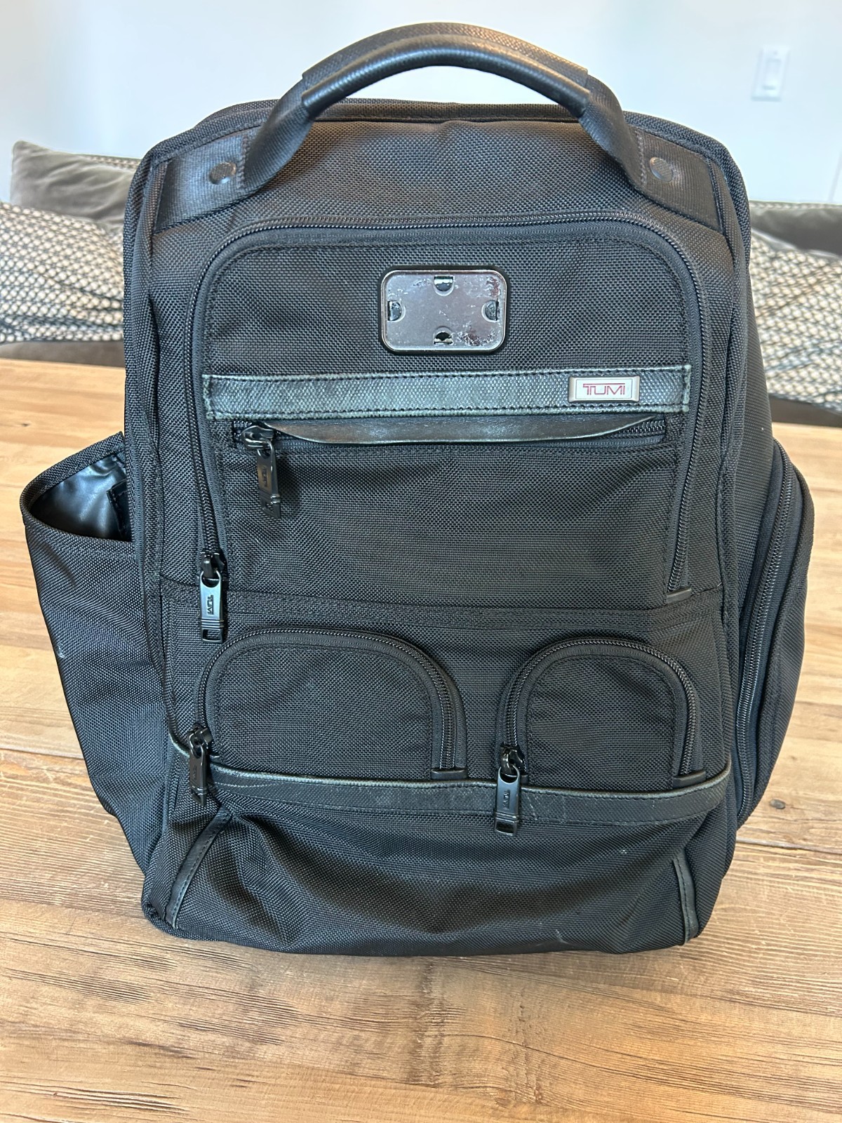 Tumi Alpha 2 Compact Laptop Brief Pack Black Ballistic Nylon Backpack