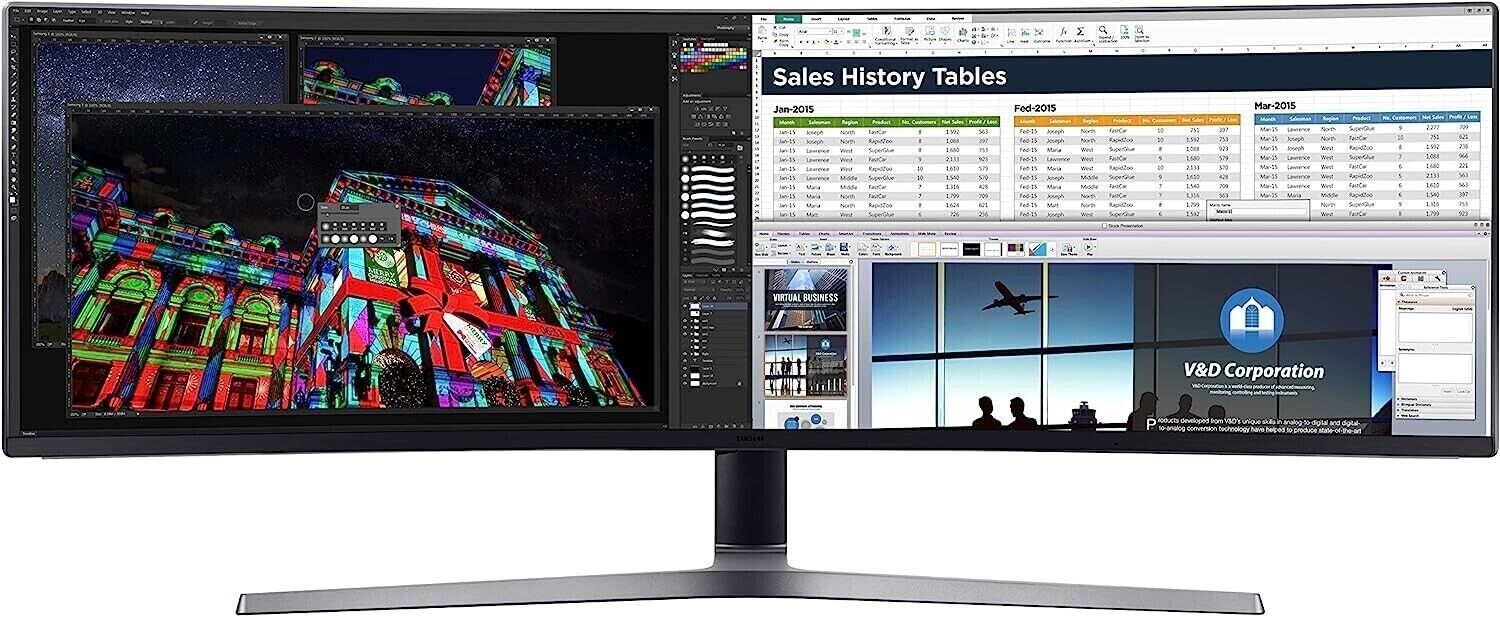SAMSUNG 49-Inch CHG90 144Hz Curved Gaming Monitor (LC49HG90DMNXZA) – Super Ultra