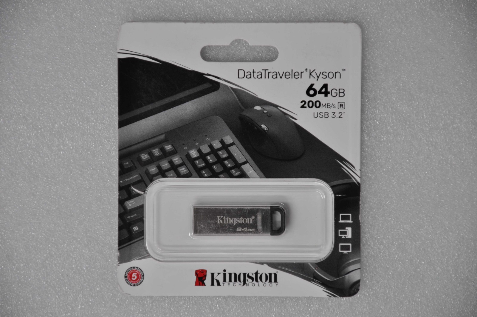 NEW Kingston DataTraveler Kyson USB 3.2 Flash Drive 64GB DTKN64GB