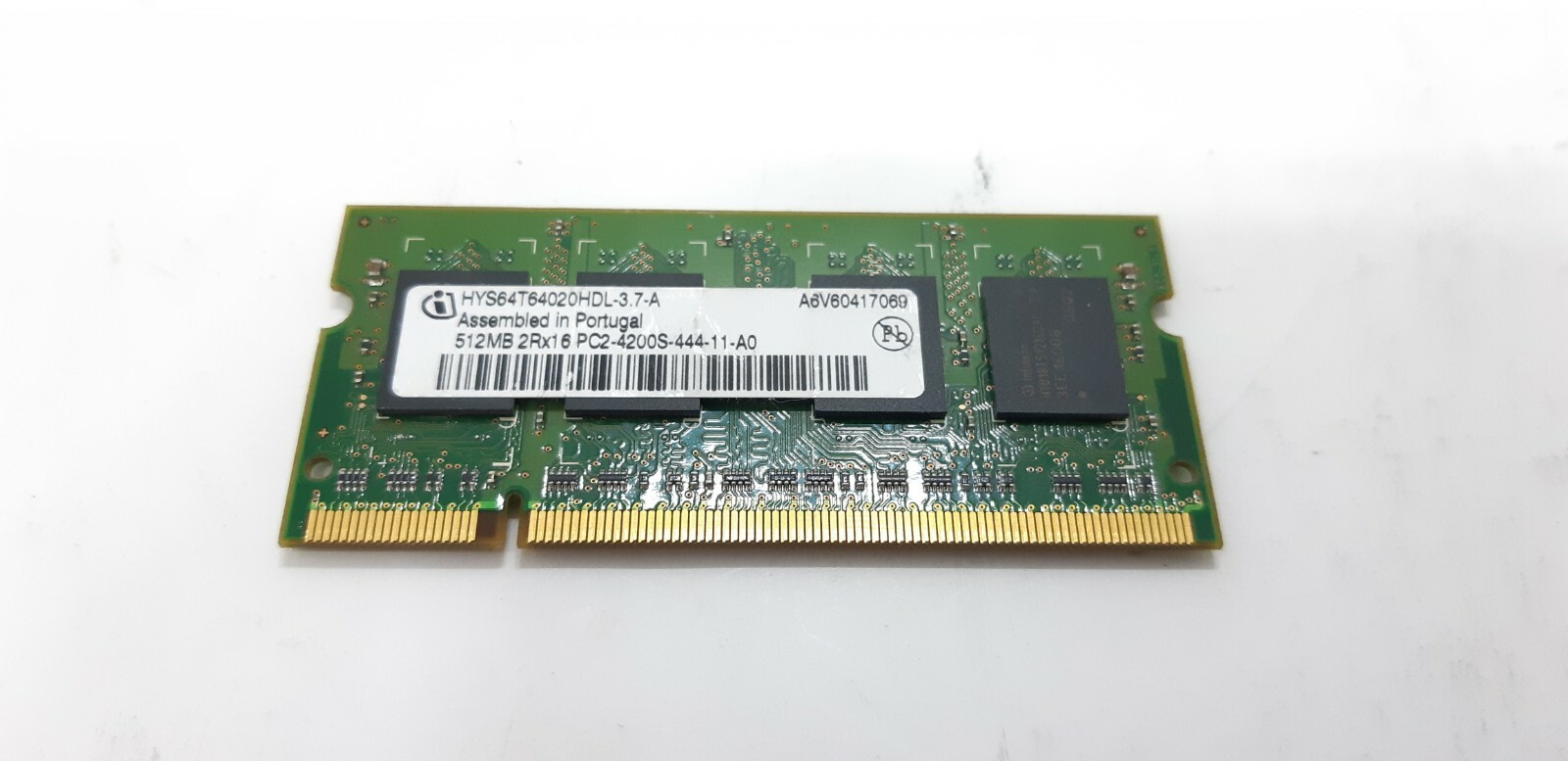 HYS64T64020HDL-3.7-A QIMONDA LAPTOP MEMORY 512MB 2RX16 PC2-4200S-444-11-A0(CA69)