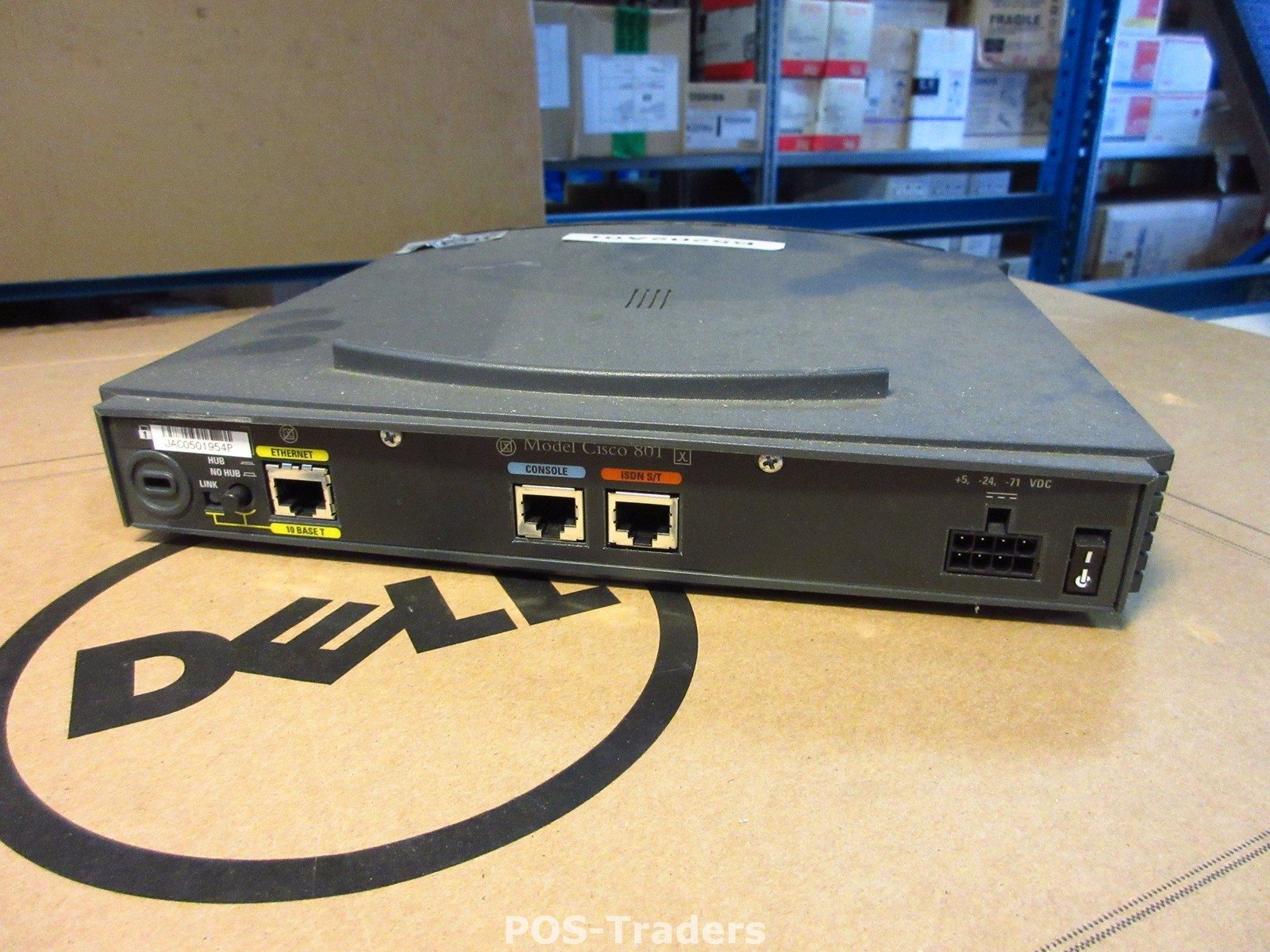Cisco Systems 801 ISDN Router 1 x 10BaseT Ethernet LAN (RJ-45), 1 x ISDN BRI S/T