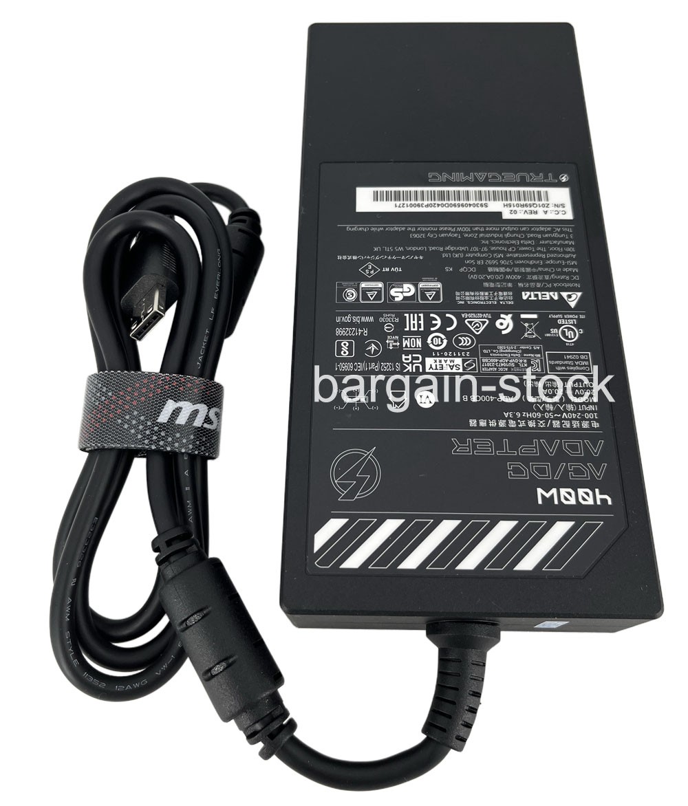 Original MSI 20V 400W AC Power Adapter For Titan 18 HX AI A2XWIG-054US Charger