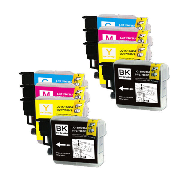 8P Printer Ink Set fits Brother LC61 MFC-J220 MFC-J265W MFC-J270W MFC-J410W