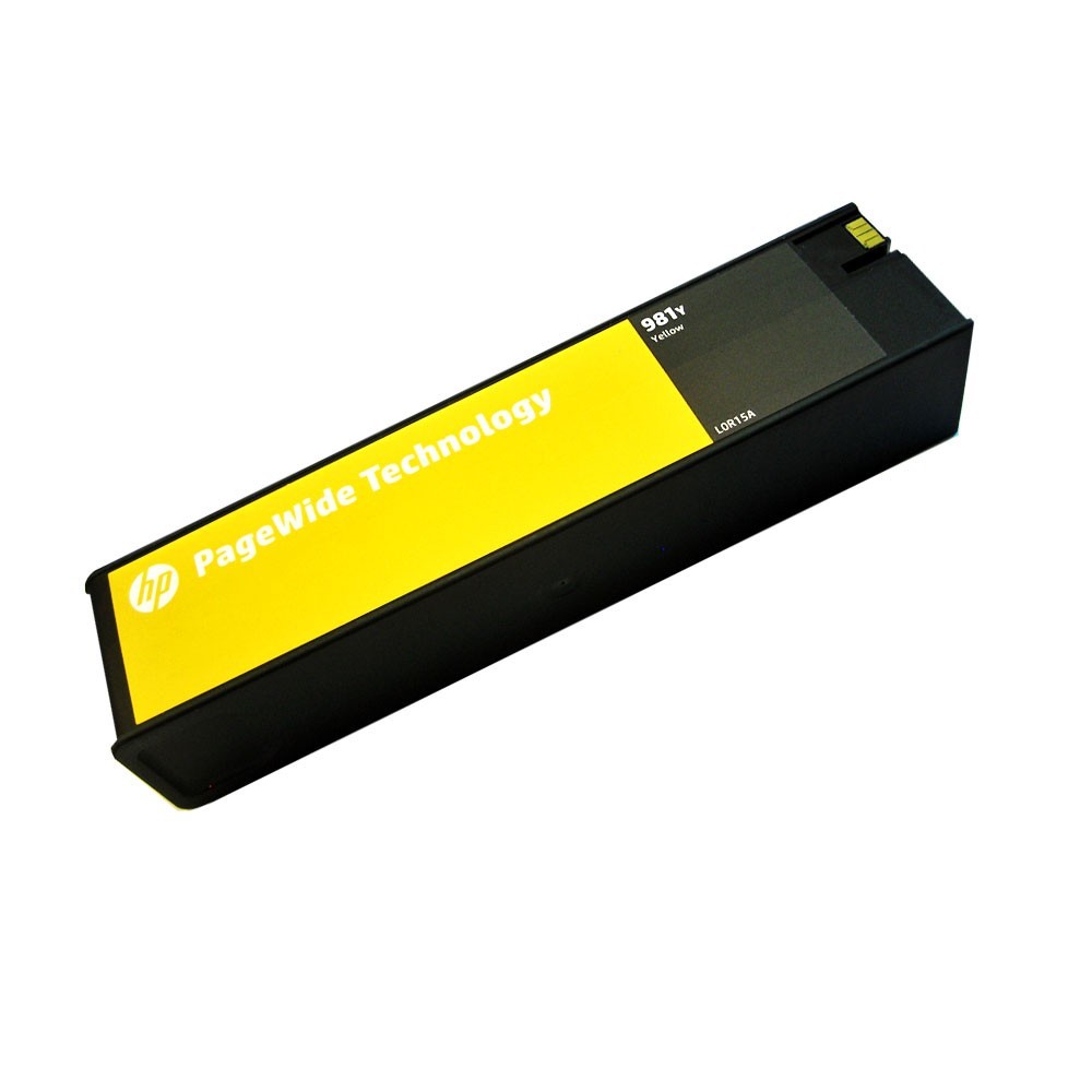 Genuine HP 981Y Yellow 182.5ml Ink Cartridge L0R15A PageWide Enterprise 556 586