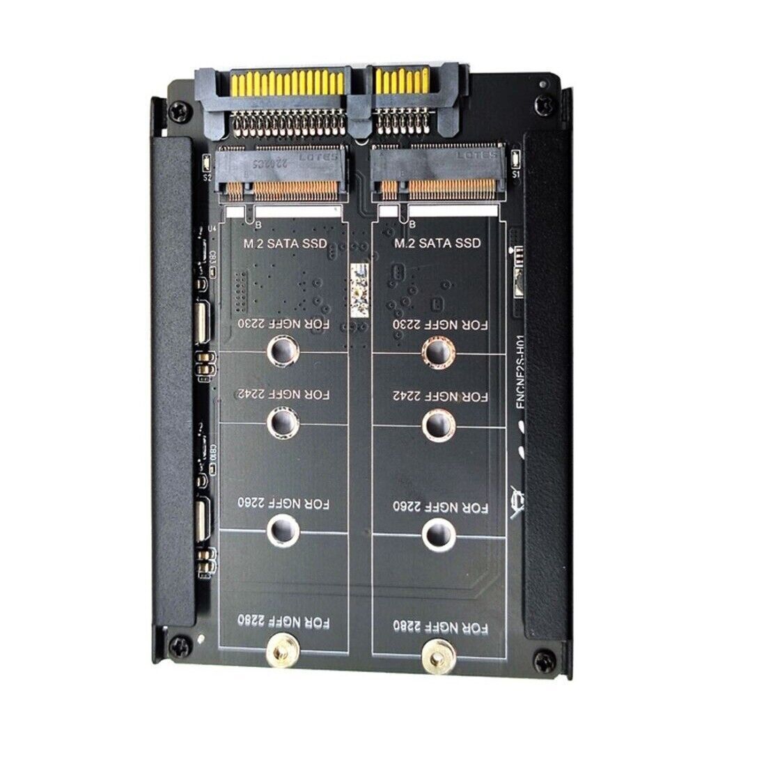 Jimier NGFF B+MKey M.2 SSD JBOD Raid0 Span Bridge Combo HDD Disk Drive Enclosure