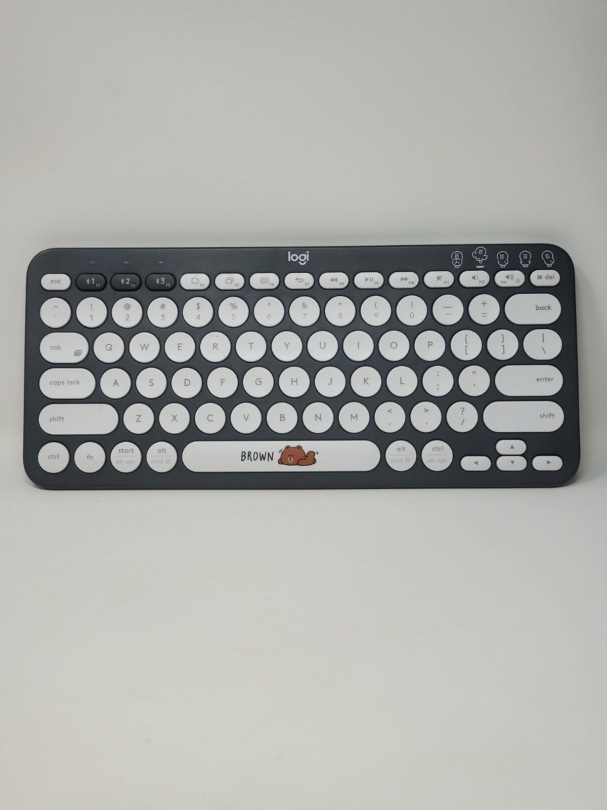 Logitech K380 Line-Friends Brown Multi-Device Bluetooth Wireless Keyboard. Works