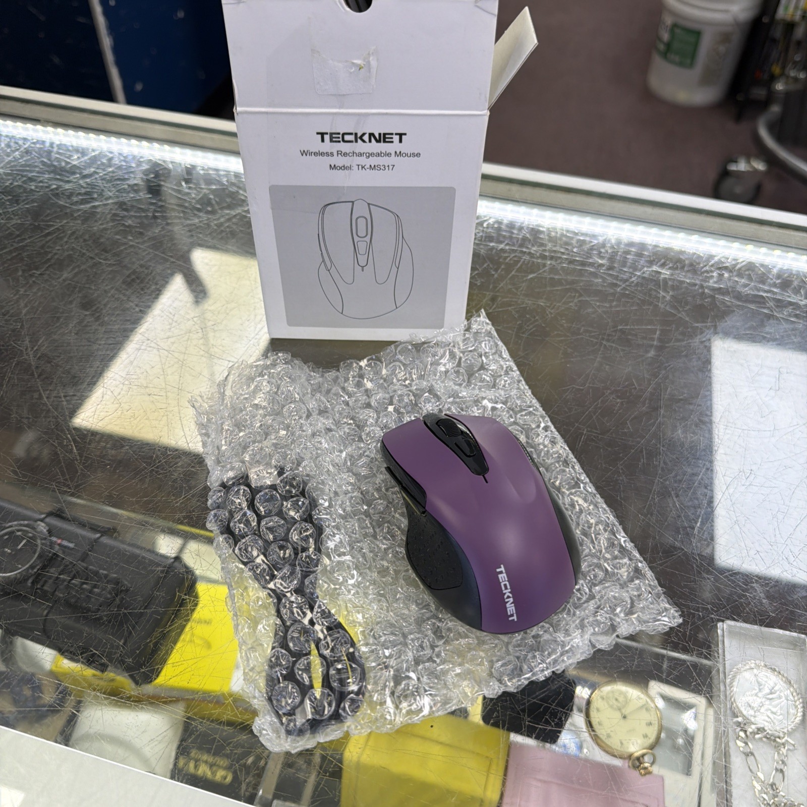 TECKNET Wireless Optical Mouse Purple model TK-MS317