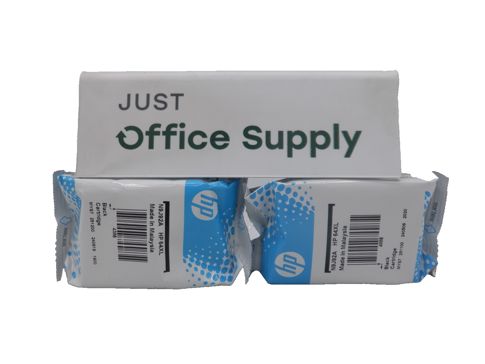 Genuine OEM HP 64XL Black-64XL Black SET (2) Ink Bulk Packaging 