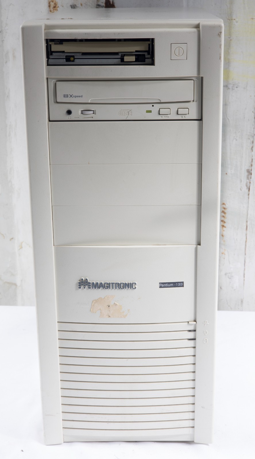 Magitronic tower computer case AT tested to power on CASEB14