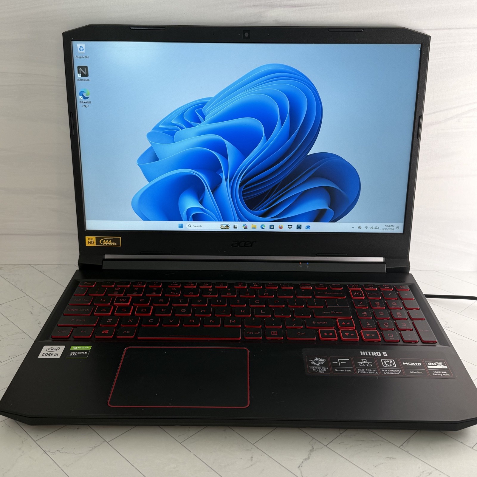 Acer Nitro AN515-55 15.6" i5-10300H 2.5GHz 8GB 512GB GeForce GTX 1650 READ #H802