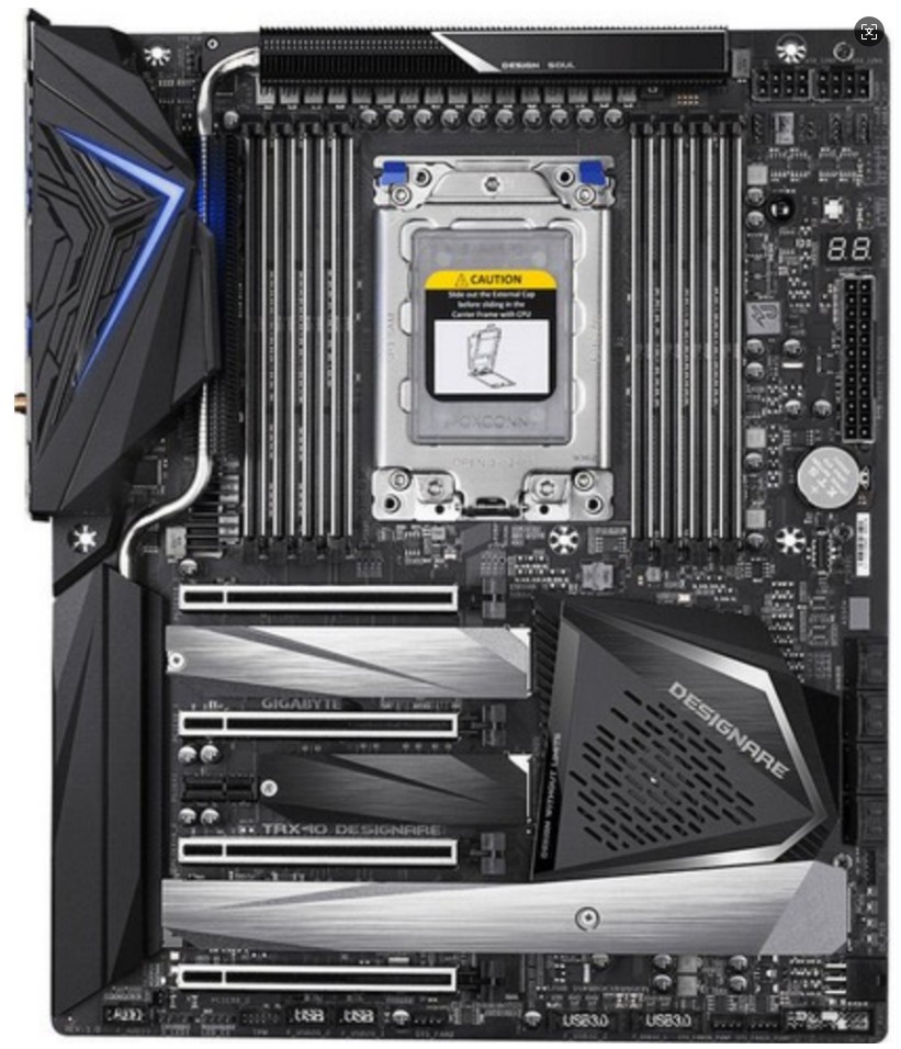 GIGABYTE TRX40 DESIGNARE Motherboard  Full accessories. ，99% NEW