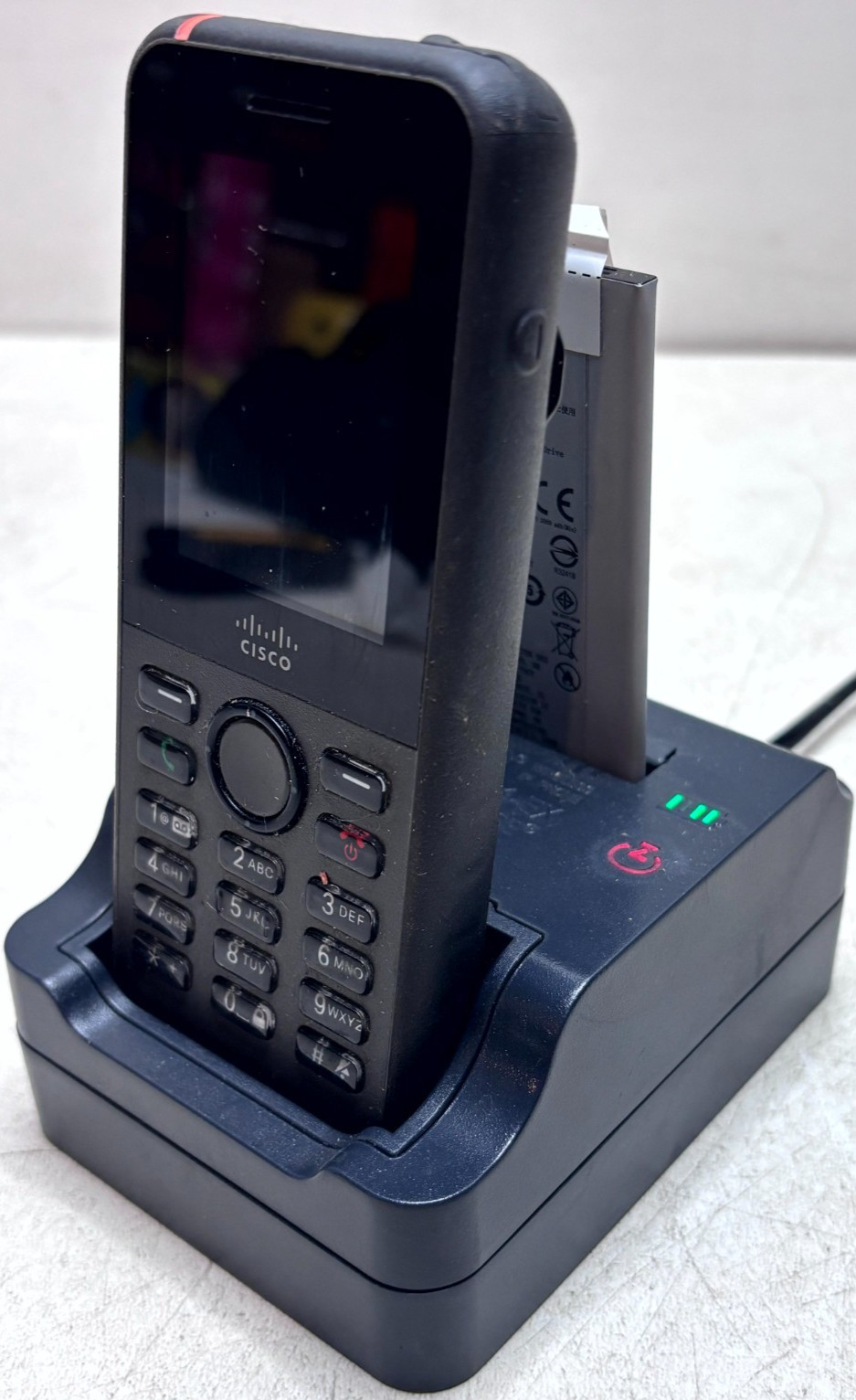 Cisco CP-8821-K9 Wireless IP Phone 8821 Battery Dock Charger Power Adapter Works
