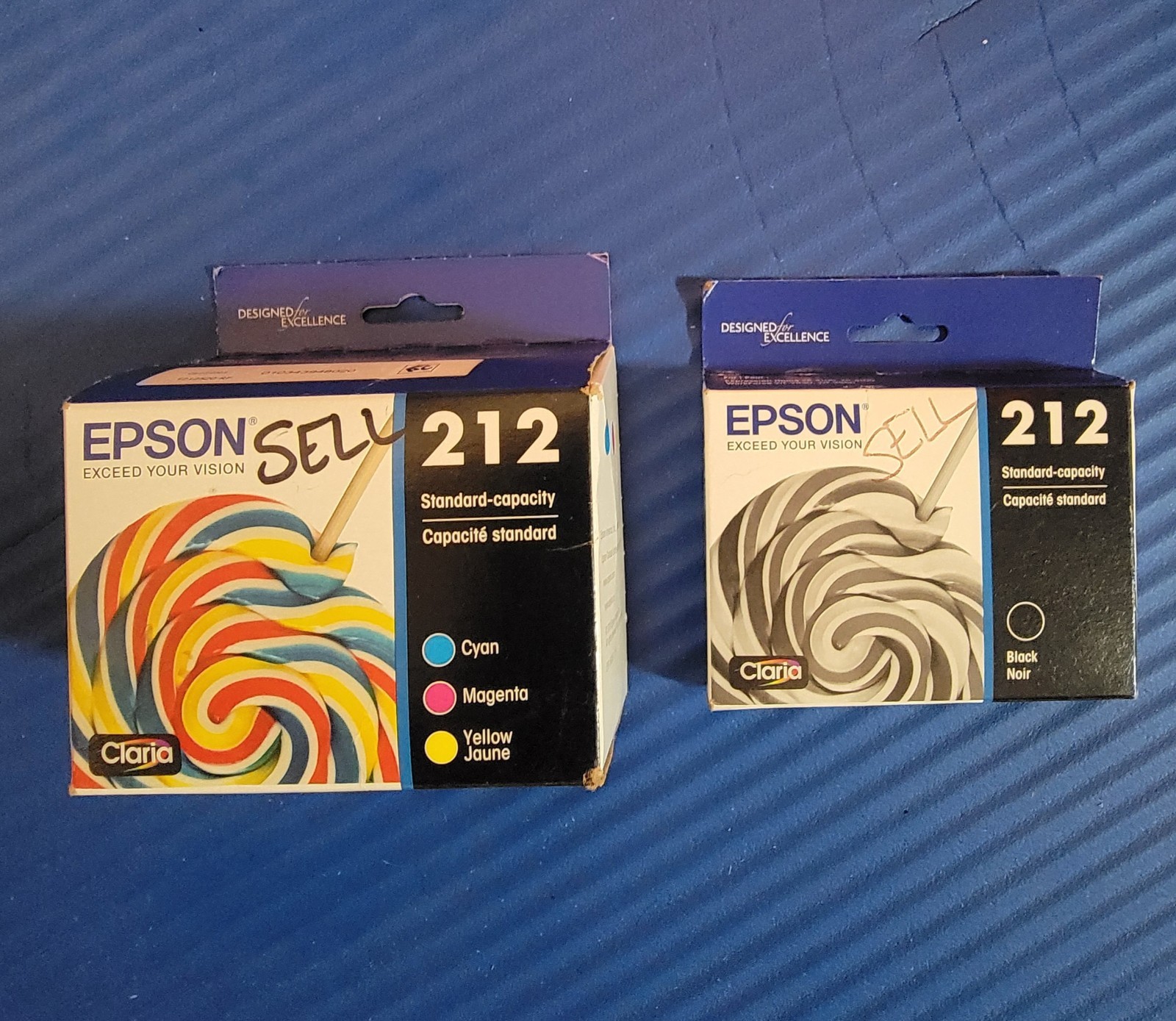 Epson 212 Claria Standard-Capacity Ink Cartridges CMYK + Black Inkjet