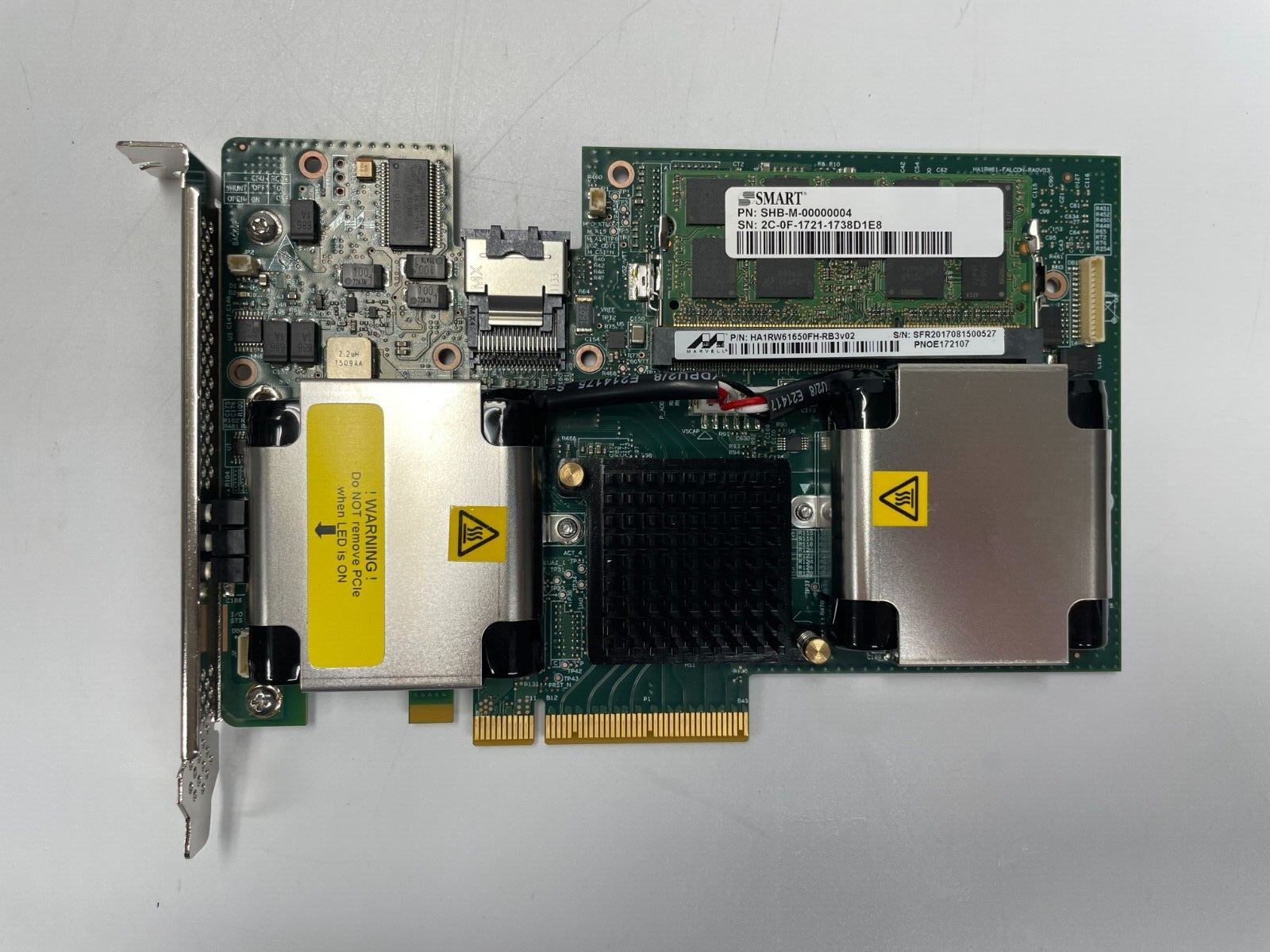 Dell / Marvell Single Port Mini SAS PCI-e x8 Dual Battery Controller 6VJP3