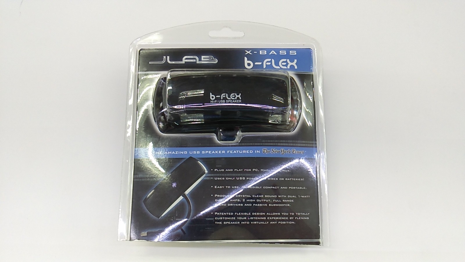 NEW JLab X-Bass b-Flex Portable Hi-Fi USB Laptop or Computer Speaker 