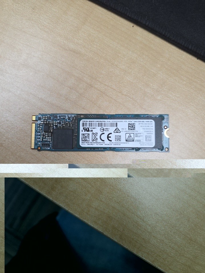 934100-001 KXG50ZNV256G GENUINE HP  256GB 2280 PCIE NVME SSD 