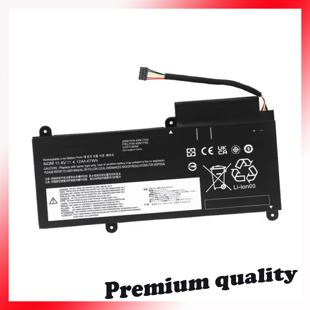 45N1754 45N1752 Battery For Lenovo ThinkPad E450 E450C E455 E460 E460C 47Wh
