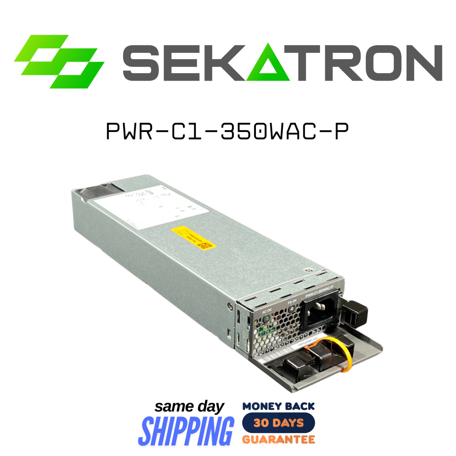 🔌 Cisco PWR-C1-350WAC-P • 350W Platinum • Hot-Swappable Platinum-rated PSU ⚡