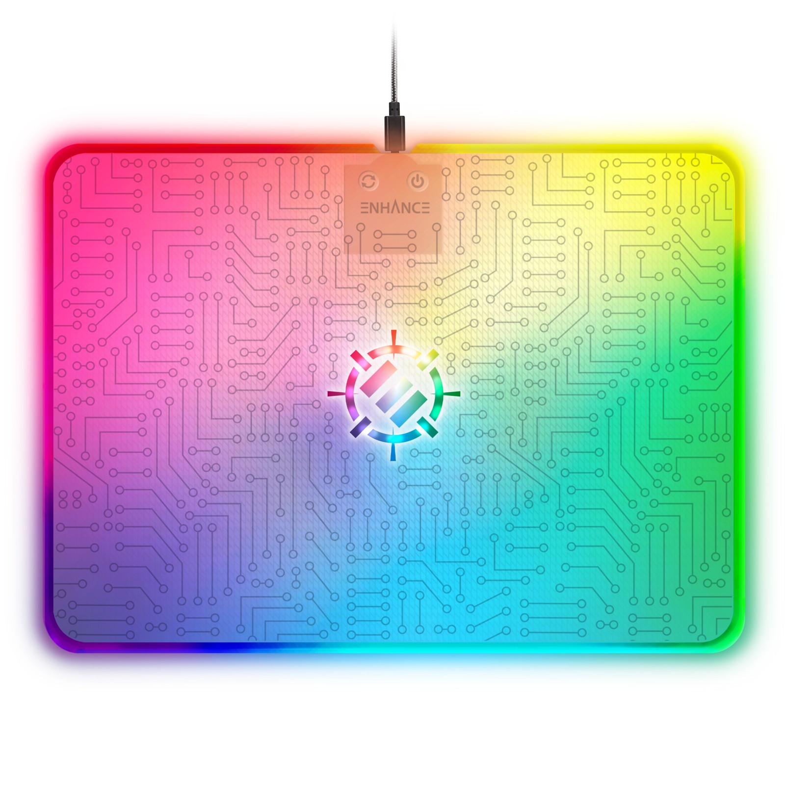 ENHANCE Voltaic 2 Gaming Mouse Pad - Hard Mouse Pad with Low Surface Friction