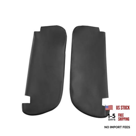 Pair Sun Visor Leather Black Cover Skin Fit for 1994-2001 Dodge RAM 1500 2500