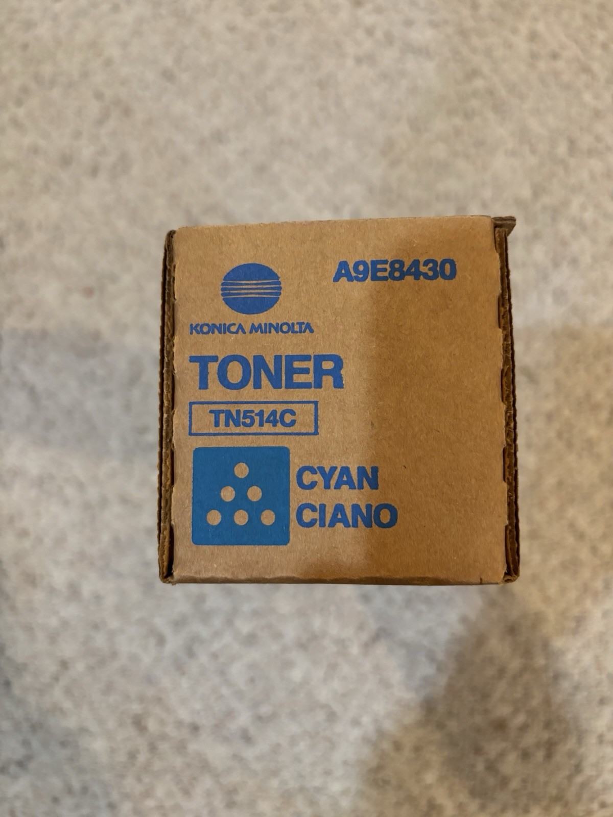 Konica Minolta TN514C A9E8430 Cyan Toner Cartridge for C458 C558 C685 NIB LOOK