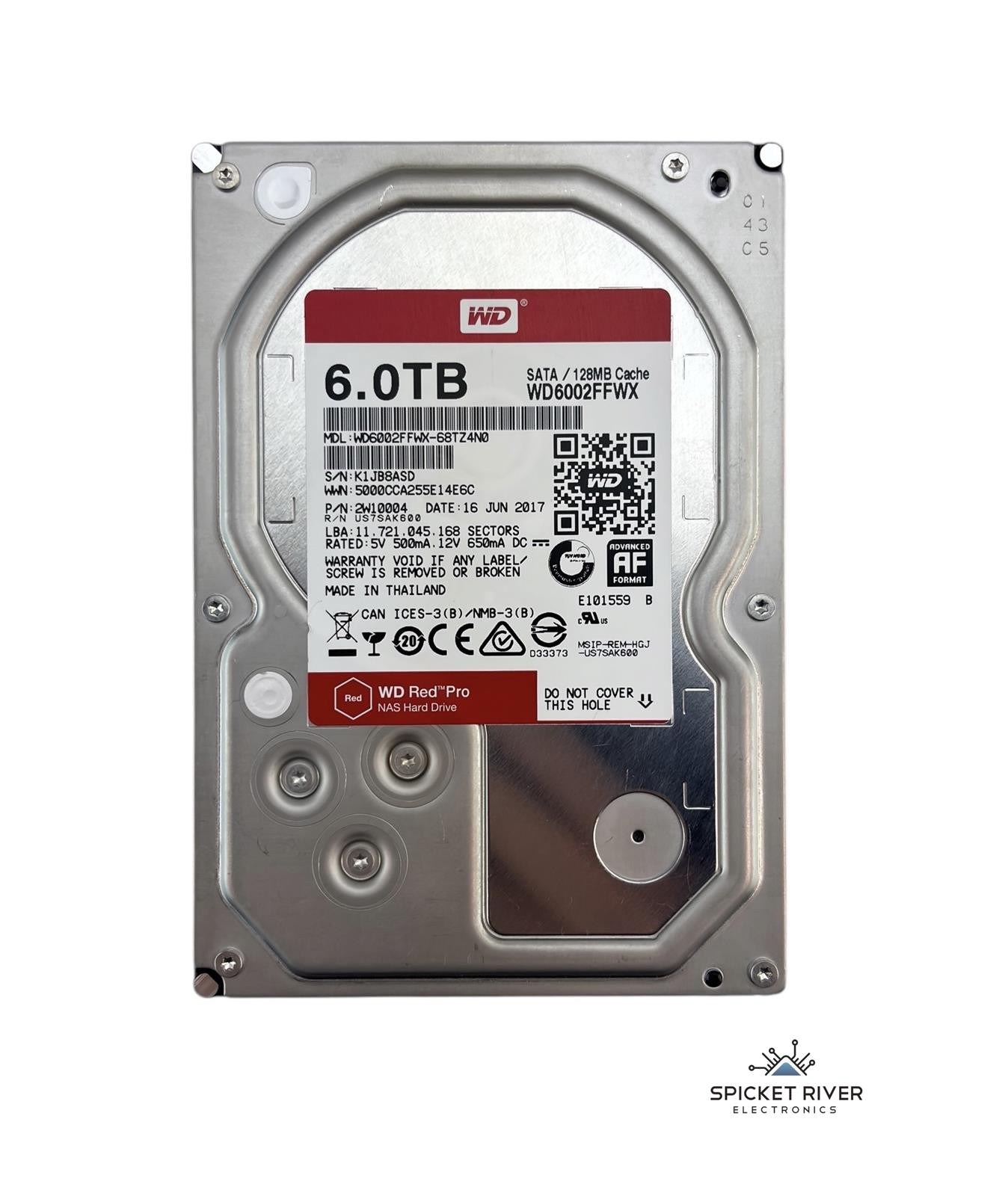 Western Digital Red Pro WD6002FFWX-68TZ4N0 6TB SATA III 128MB Cache 3.5" NAS HDD