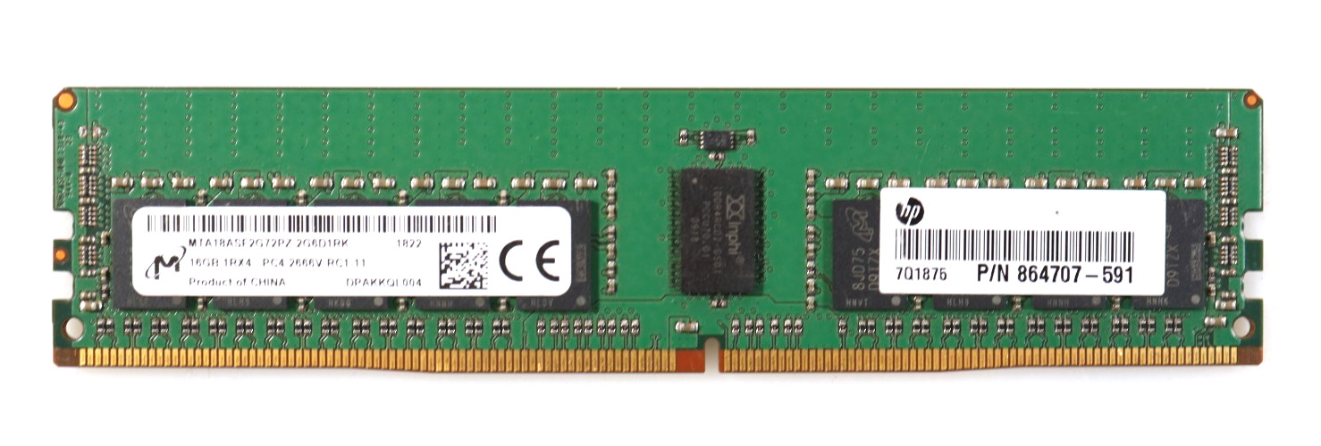 16GB Micron MTA18ASF2G72PZ-2G6D1RK DIMM DDR4 Memory