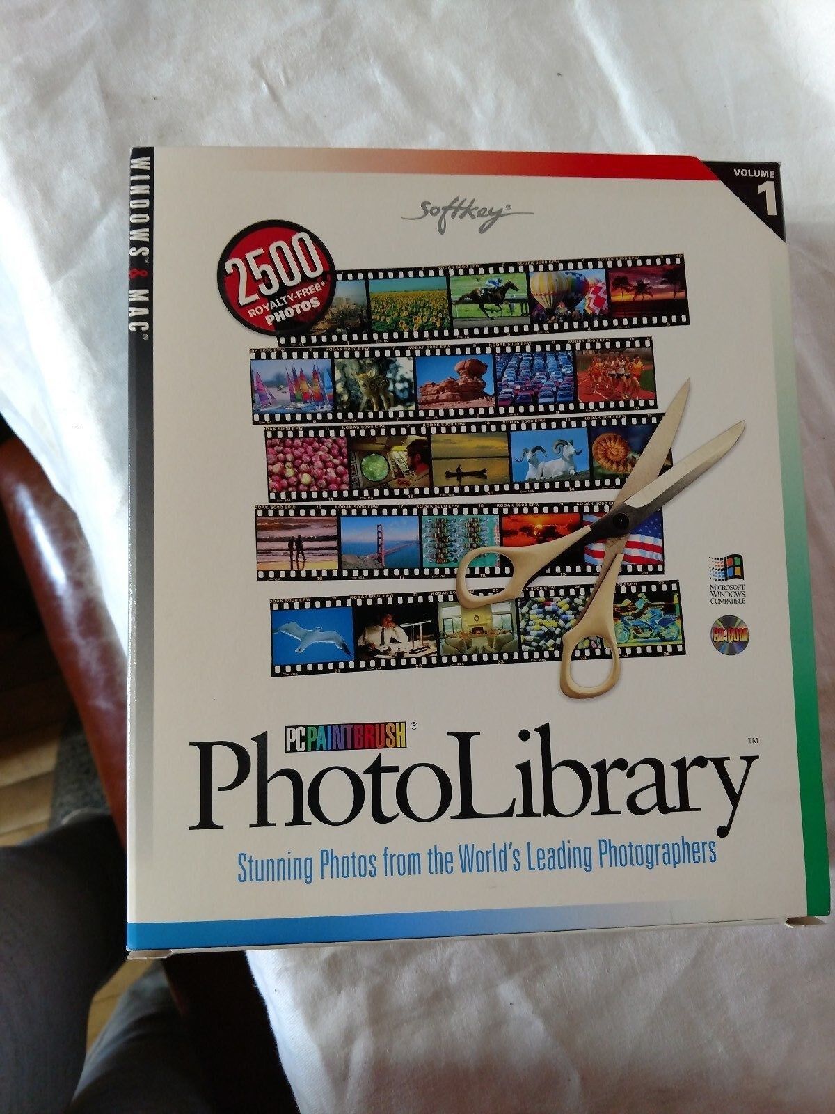 PC PaintBrush Photo Library 2500 Sealed Brand New VTG NIB CD-ROM Windows & Mac 