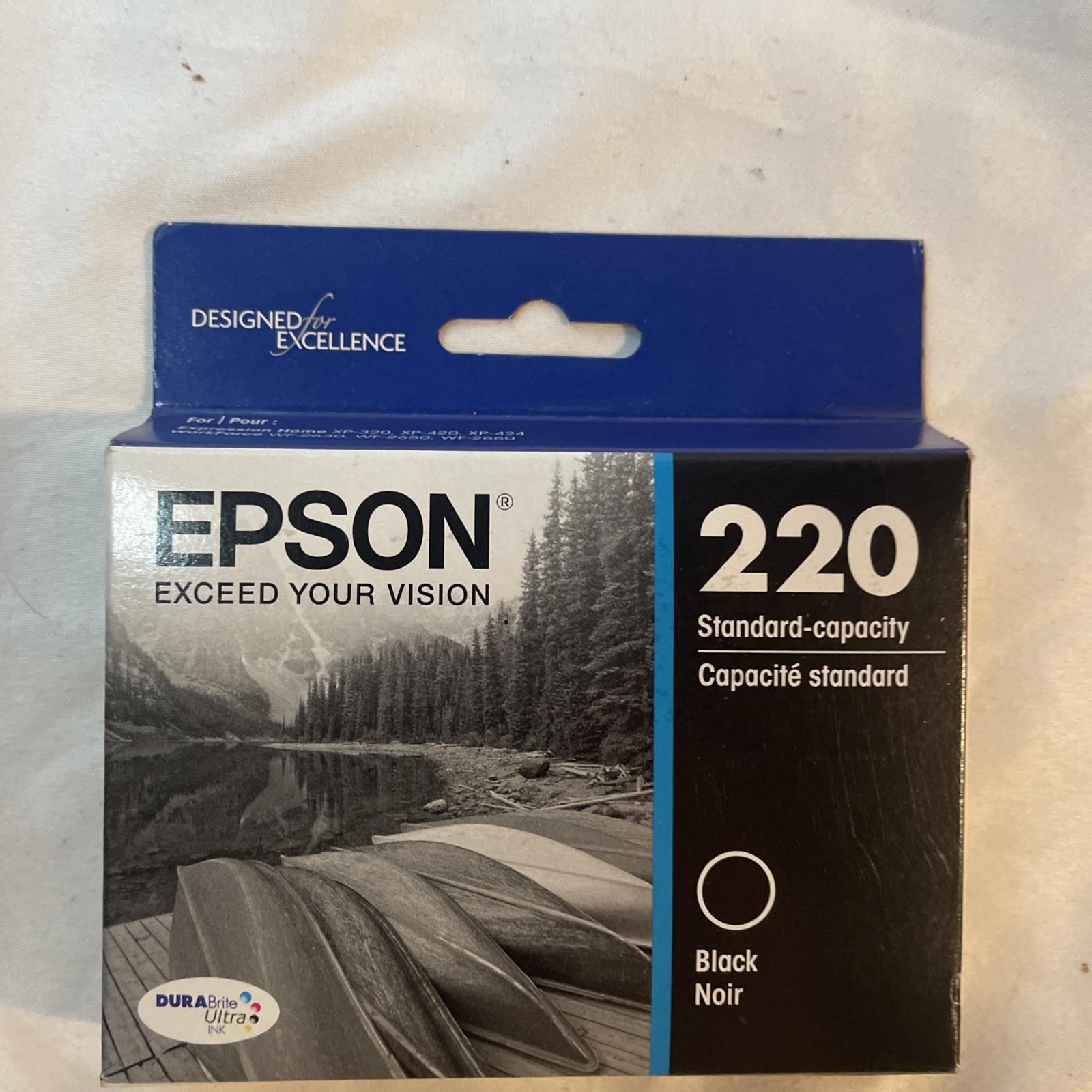 Epson 220 (T220120-S) Durabrite Ultra Black Ink Cartridge