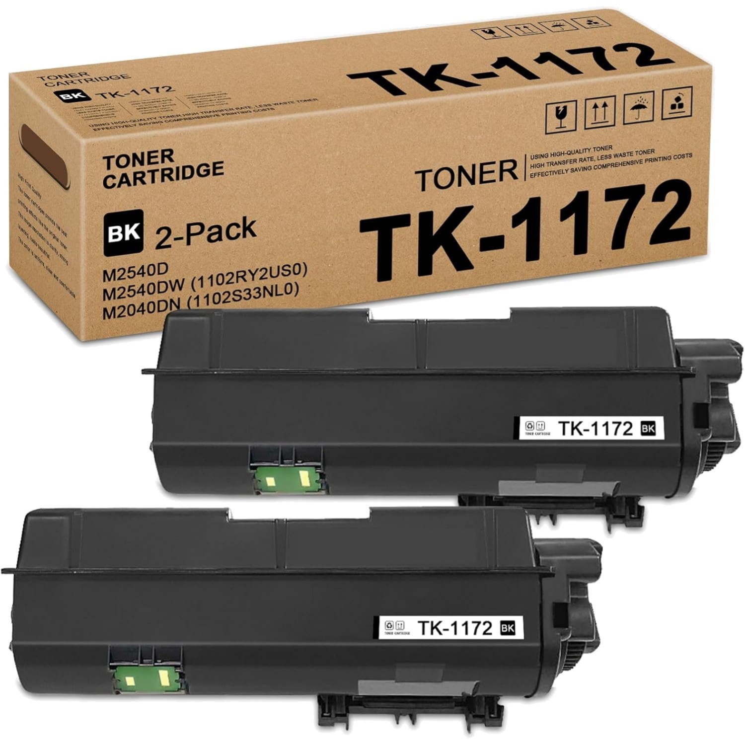 TK1172 Toner Cartridge 2-Pack -  Office Toner for Dependable Printing